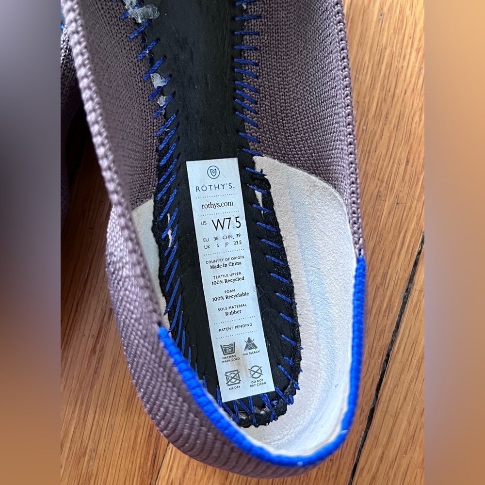 Rothy’s The Point Mink Flat Shoes US 7.5 EU 38 - Picture 6 of 11